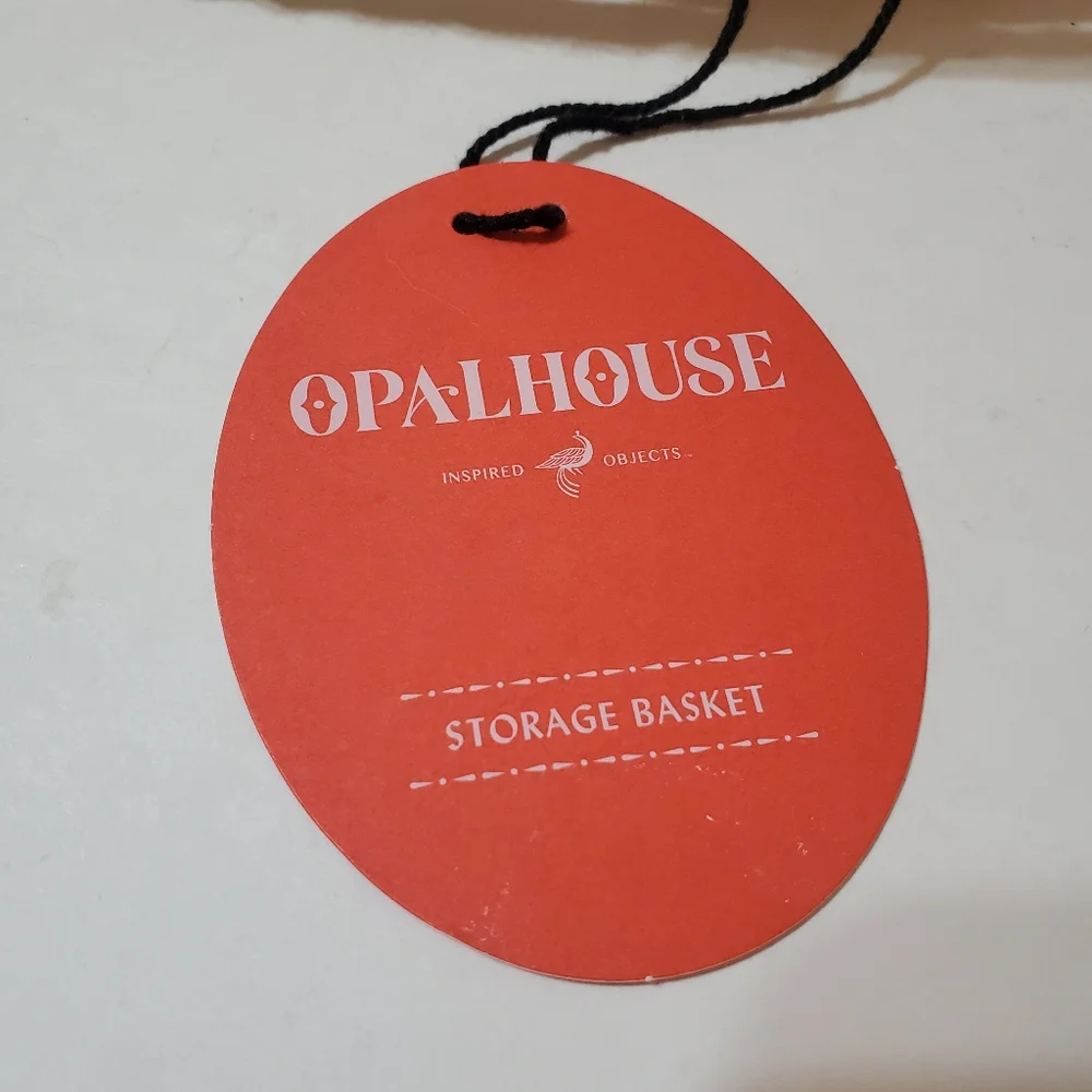 Opalhouse Storage Basket Round Bottom Tote Bag With Handles